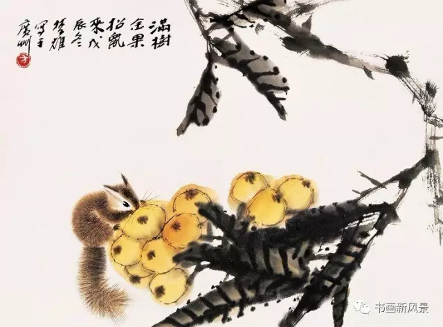 方楚雄|看他画的小松鼠，绝对是一种享受！