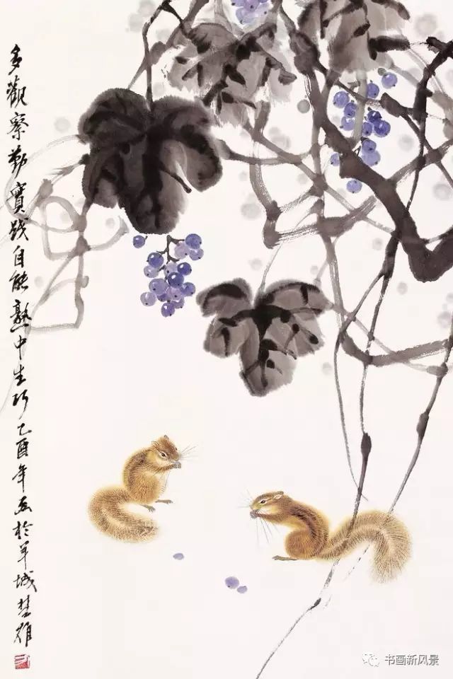 方楚雄|看他画的小松鼠，绝对是一种享受！