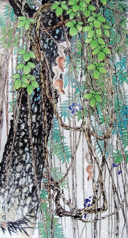 方楚雄|看他画的小松鼠，绝对是一种享受！