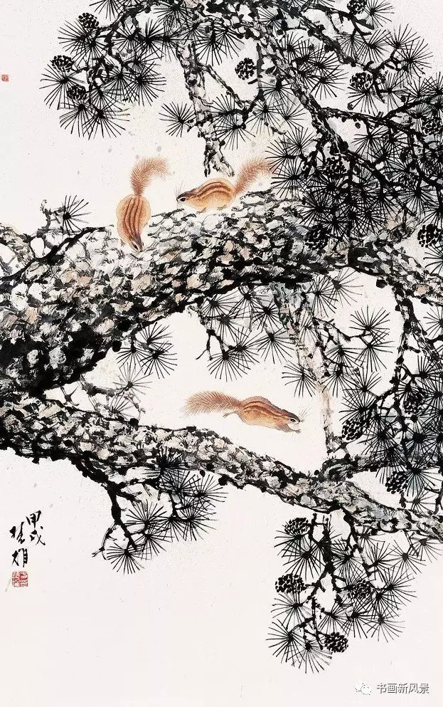 方楚雄|看他画的小松鼠，绝对是一种享受！