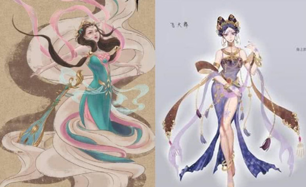 王者荣耀敦煌皮肤曝光,达摩最吓人,杨玉环女娲