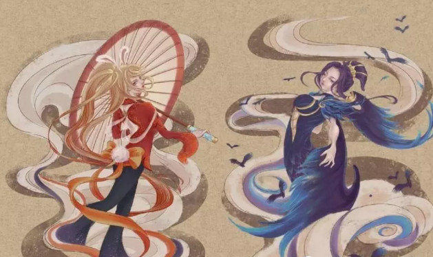 王者荣耀敦煌皮肤曝光,达摩最吓人,杨玉环女娲