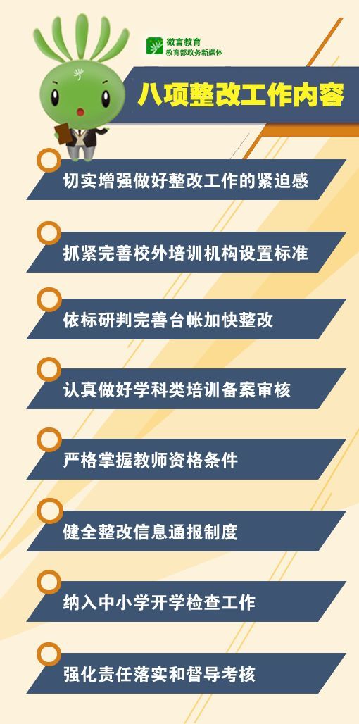 教育部:抓紧完善校外培训机构设置标准,确保年