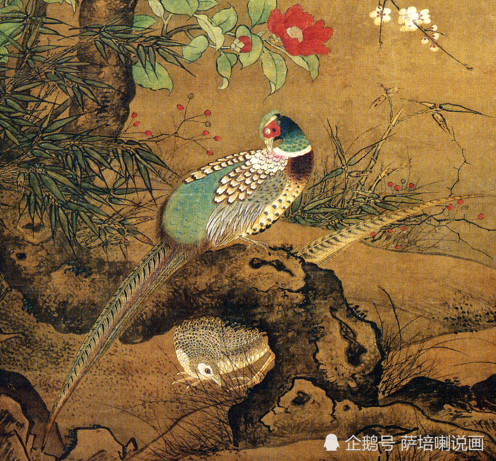 自唐代起,花鸟画独立成科,至宋代达到高峰.