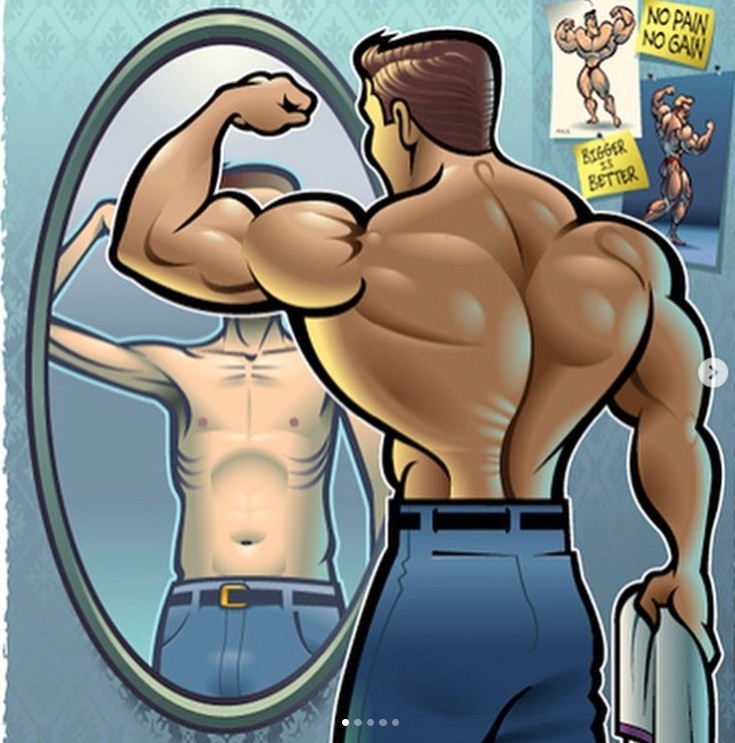 一堆死肌肉而已!看看彭于晏,那才是标准的型男!