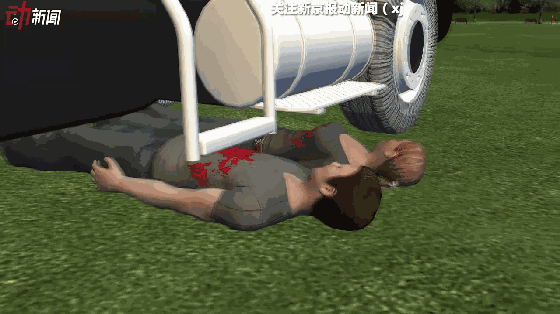 被2吨垃圾车碾过,腹肌保住了他的命!