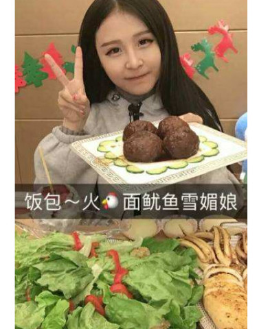 快手新晋网红大胃王直播,每顿必吃这种东西,很