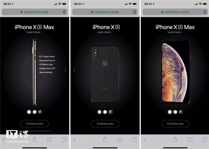 苹果制作炫酷网页宣传iPhone XS