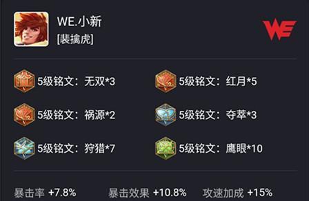 王者荣耀:KPL选手铭文搭配很灵性,一个裴擒虎