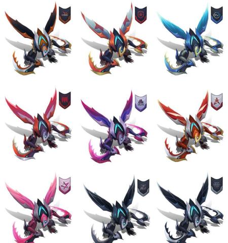 冠军螳螂增加S8战队炫彩包,金色的RNG太合粉