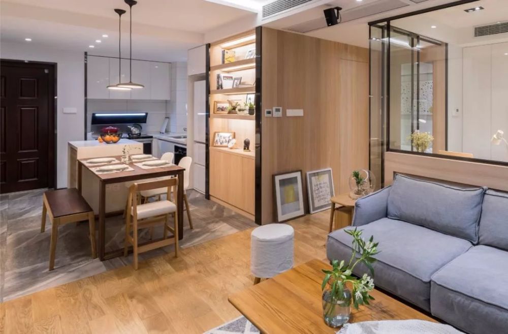 小户型也可以装开放式厨房,效果比封闭式强多了!