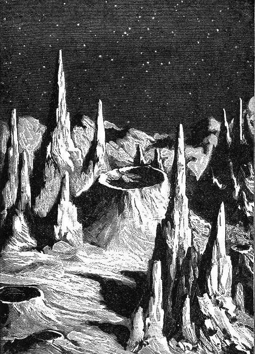 月球陨石坑简笔画图片