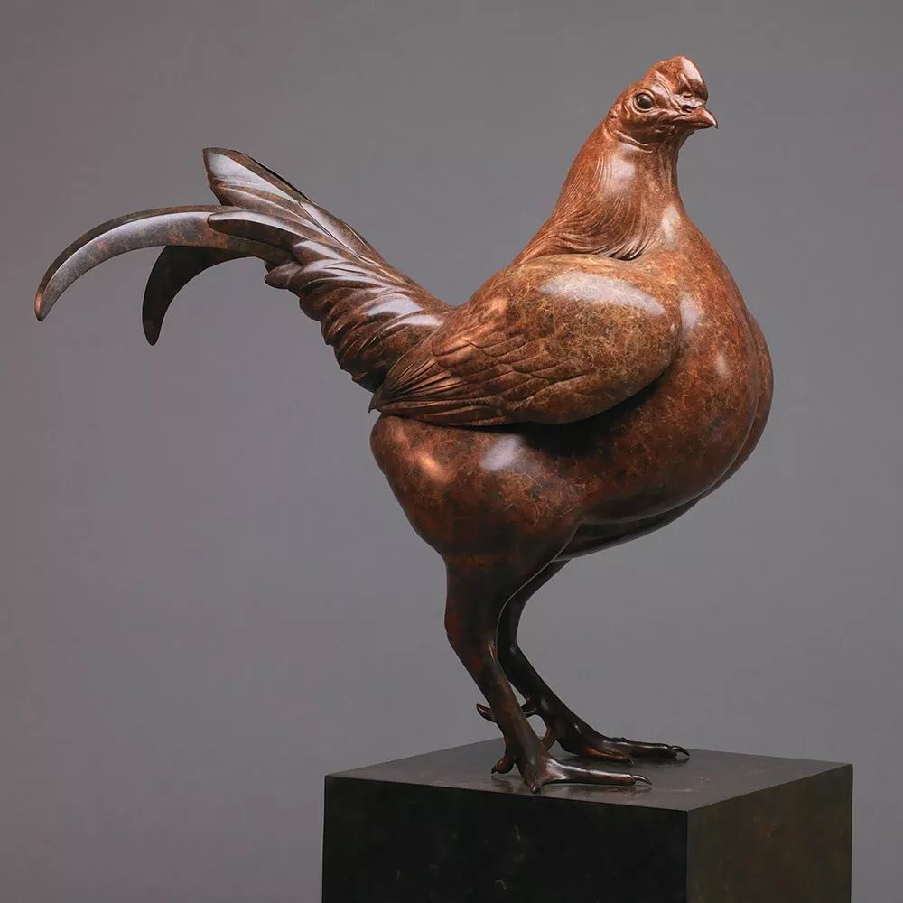 张力十足的铜雕作品