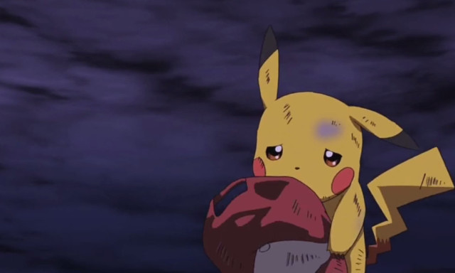 当皮卡丘为了救小智牺牲自己的那一刻,所有人