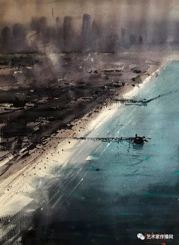 澳大利亚大师的水彩风景高级灰干脆利落美极了