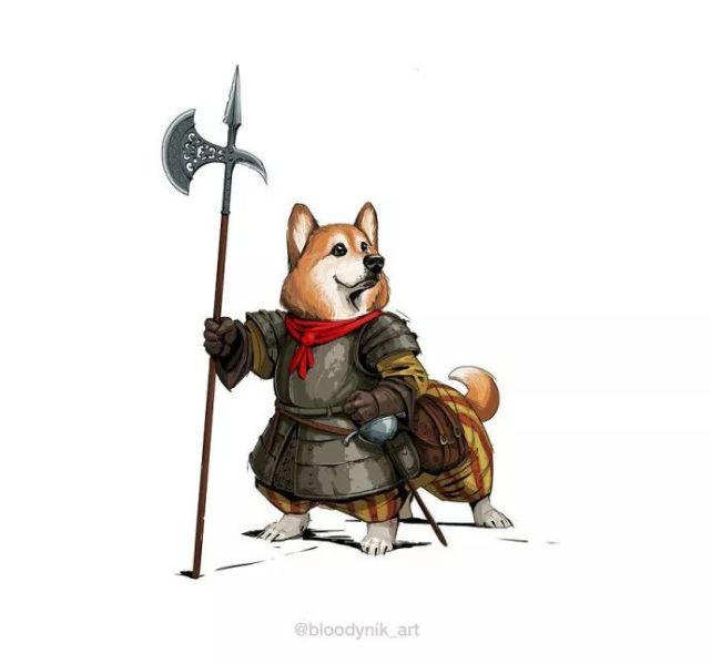 【178】狗狗中世纪职业装:土著二哈有点酷!