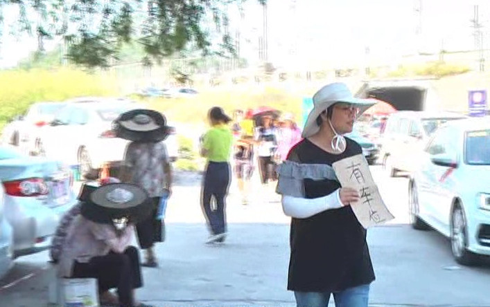 女子到东莞常平游玩 进景区前村民拦车要钱