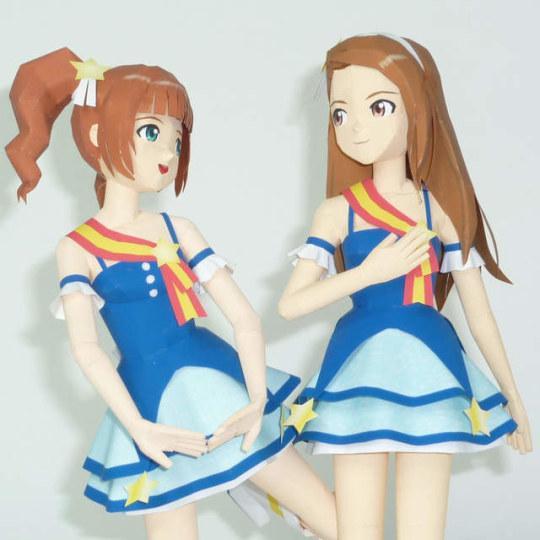 粉丝潜力无限大日本网友制作美少女纸模型
