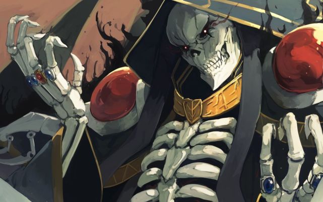 其中,排名榜首的是被称之为"骨傲天"的《overlord》.