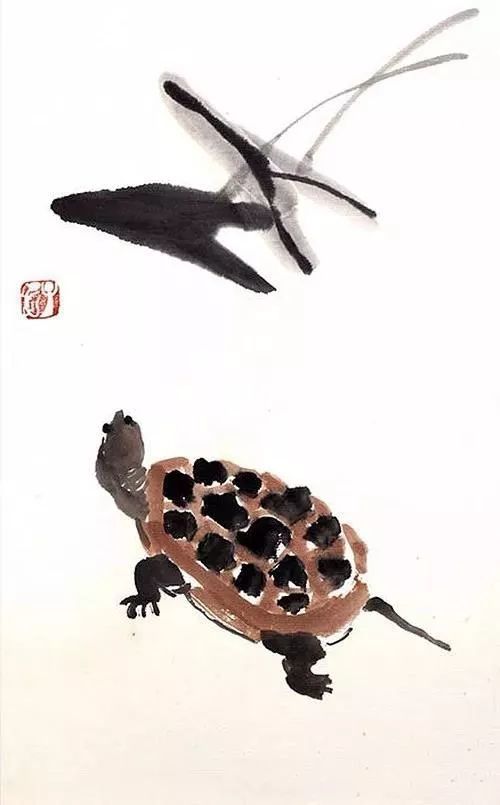 齐白石《龟寿图》