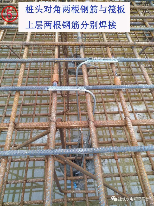 下面这个是筏板和引上线的焊接你能把上面的防雷接地工程量算出来吗?