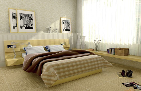 卧室地板瓷砖的搭配