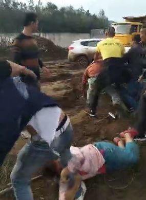 南部县火峰乡政府关于满福坝某工地发生打架的