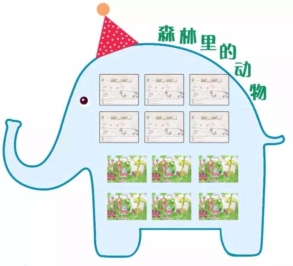 主题墙模板(动物的秘密)
