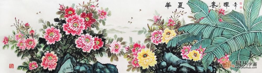 写意牡丹|当代很有名气的写意牡丹画家 石开艺术作品赏析