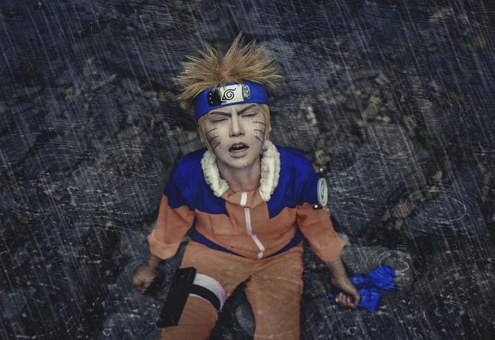 火影忍者cosplay,琦玉老师的一脸嫌弃,不想跟鸣人同框