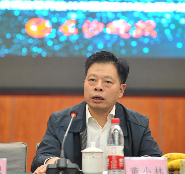 长沙晚报报业集团总经理董小林致欢迎辞 图片来源:长沙晚报