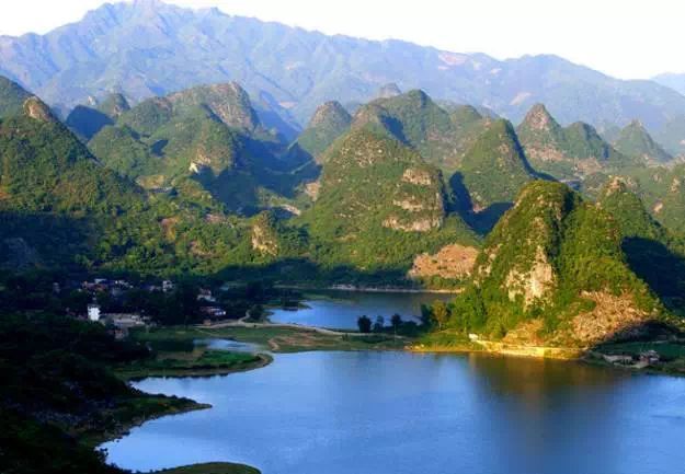 浙江金华北山 岩溶湿地(湖泊水库)地貌景观地 贵州红枫湖 岩溶大泉