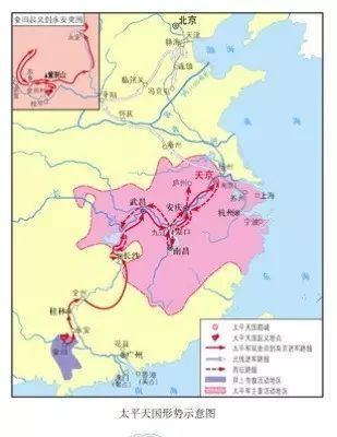 部編版八年級歷史上冊第3課太平天國運動微課視頻知識點同步訓練