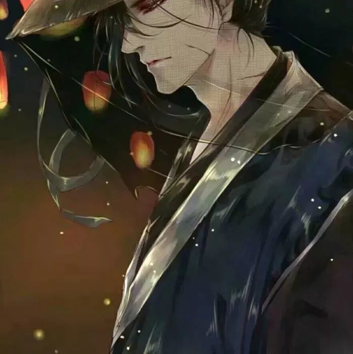 古风男生头像长街长烟花繁你挑灯回看短亭短红尘辗我把萧再叹