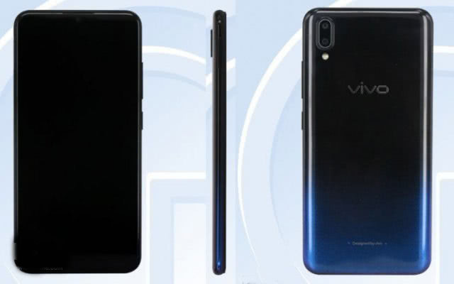 vivo再爆新机水滴屏渐变色3935mah处理器亮了