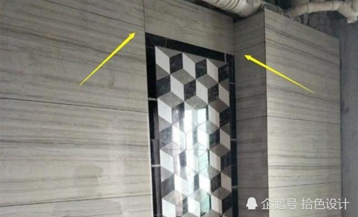 墙砖纹路没有对上,师傅说不关他的事,还让我自