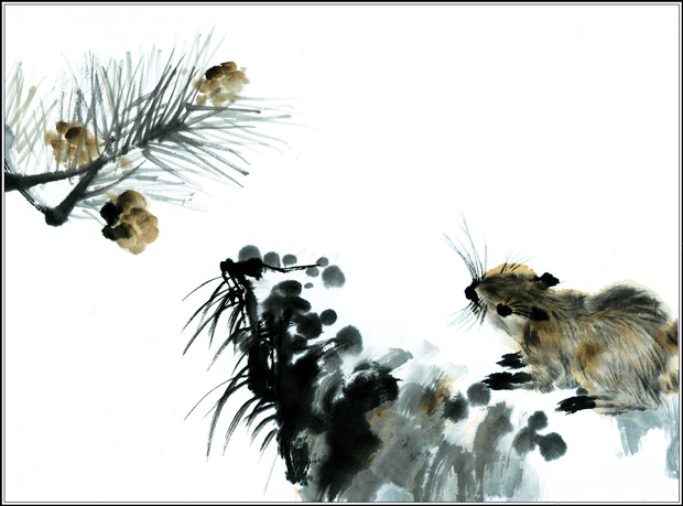 这组动态水墨画,妙极啦!