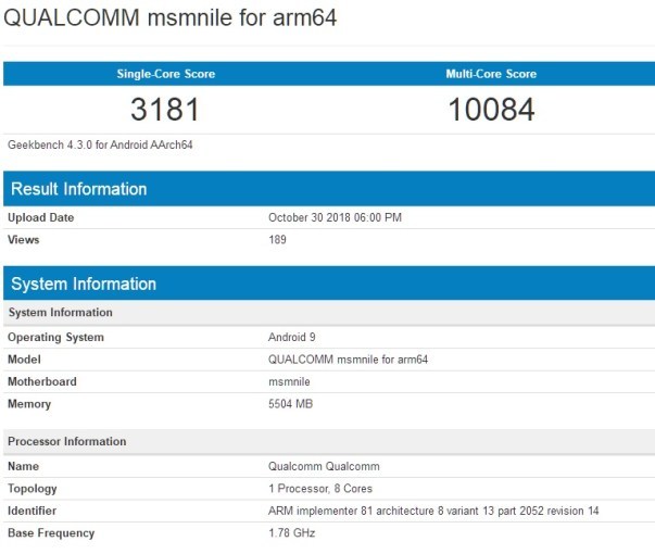 骁龙855处理器跑分曝光:GPU性能完胜麒麟98