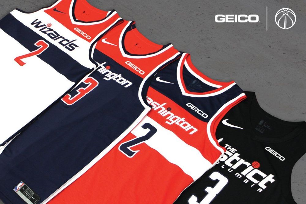 奇才队发布城市版球衣主色黑色旨在致敬特区夜景