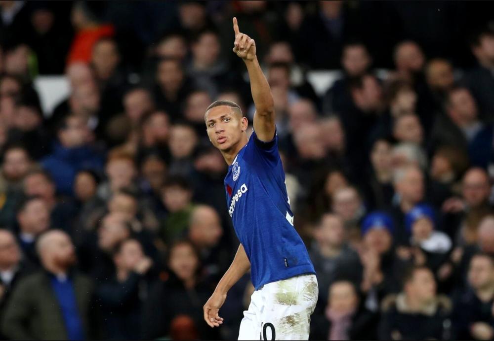 英超-埃弗顿3-1击败布莱顿 理查利森梅开二度