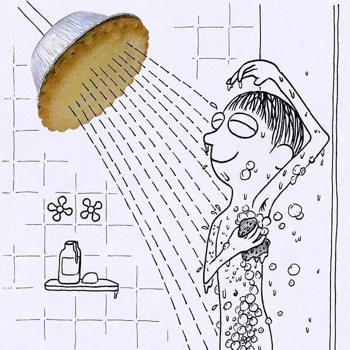 美的让人窒息的少女插画,喜欢这清冷的色彩