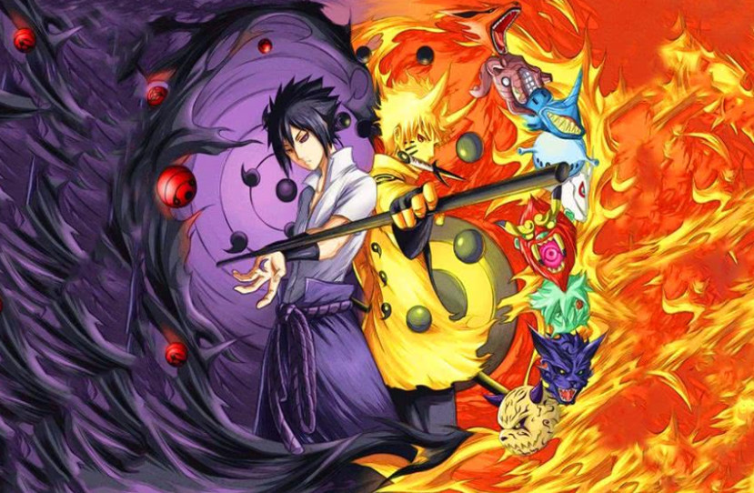 鸣人全部战斗形态，其中九尾模式最酷炫，六道模式最强!