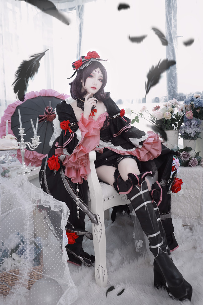 王者荣耀 露娜 哥特玫瑰 cosplay