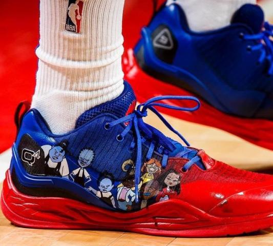 活塞队球员加洛维的动漫定制版q4 sports战靴