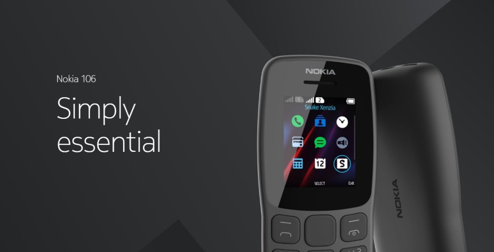 HMD发布功能机诺基亚106 支持21天超长待机