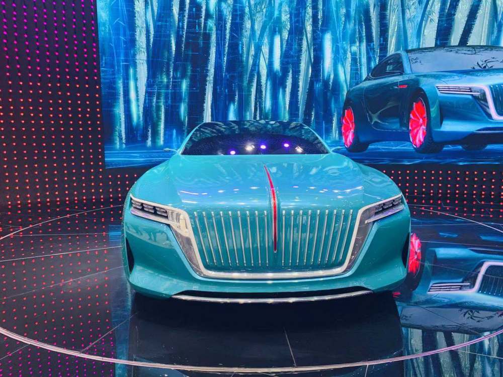 广州车展最抢眼红旗gt概念车亮相 外观色使用tiffany蓝