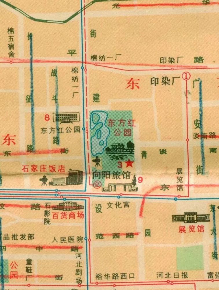九十年代年石家庄地图图片