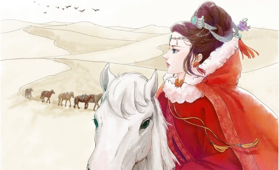 中阮《昭君怨》可怜倾城落雁容,化着胡天青草痕