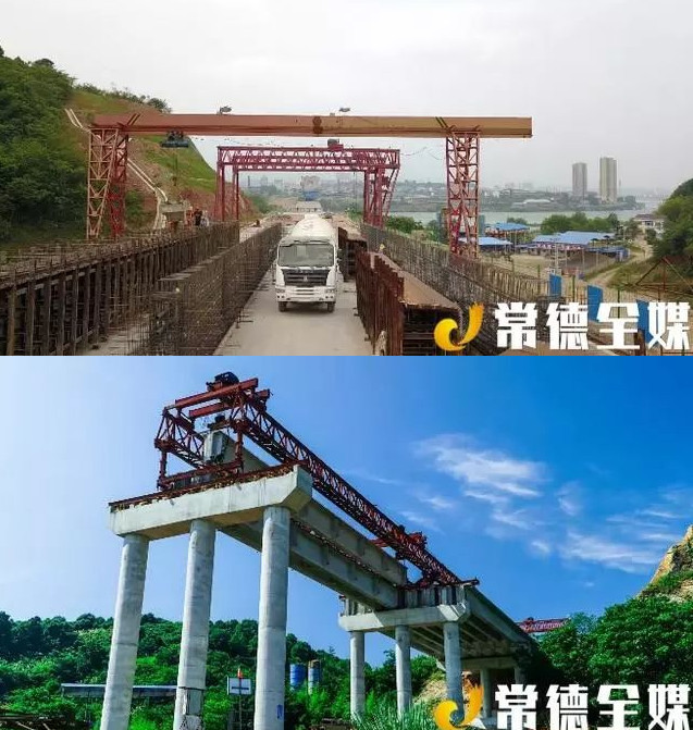 常德石门杨岭岗澧水大桥有望明年6月竣工通车