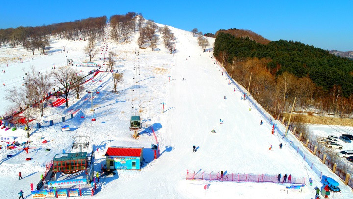 平山神鹿滑雪场滑雪,赏雪,观鹿来此一游爽极了